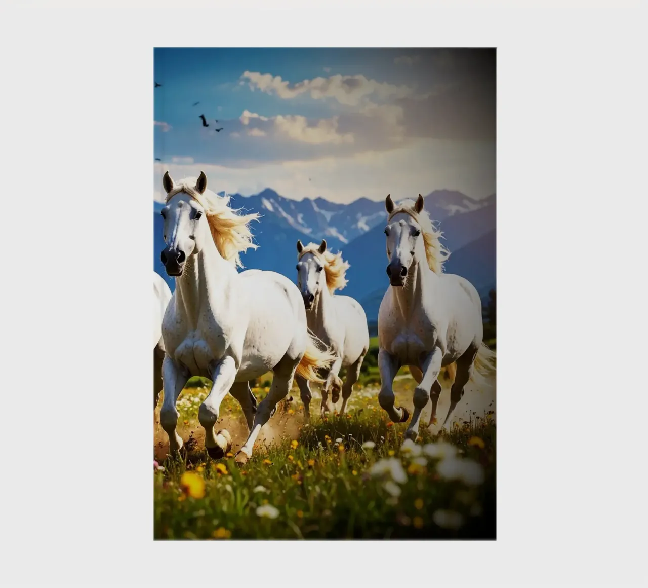 Quatre chevaux qui galopent. Vignette diario da Thierry vobmann photography