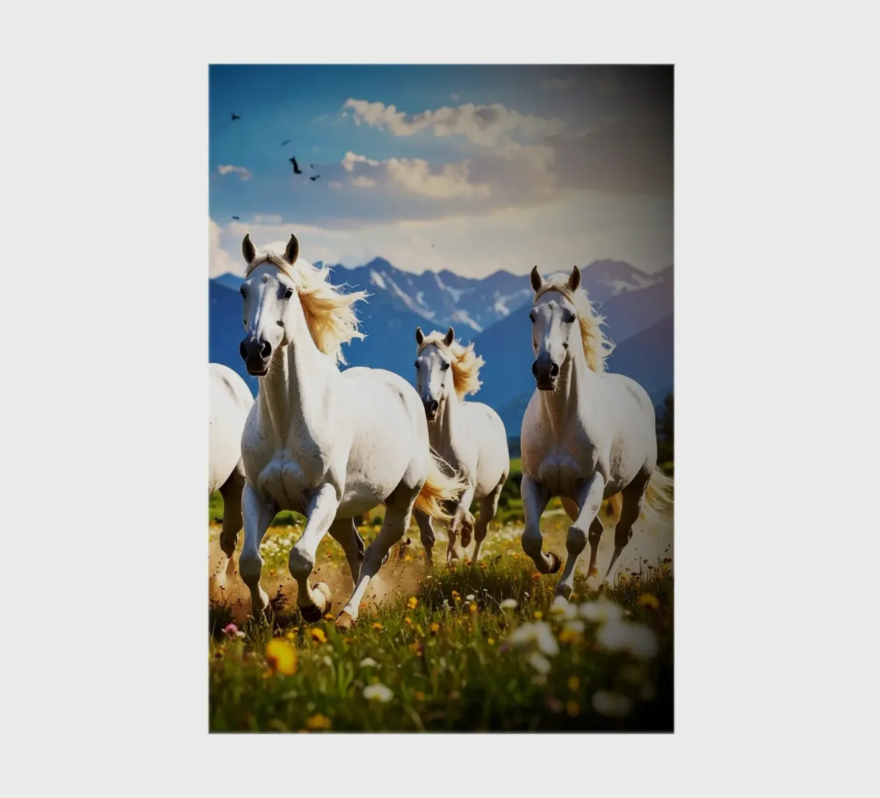 Quatre chevaux qui galopent. Vignette diario da Thierry vobmann photography