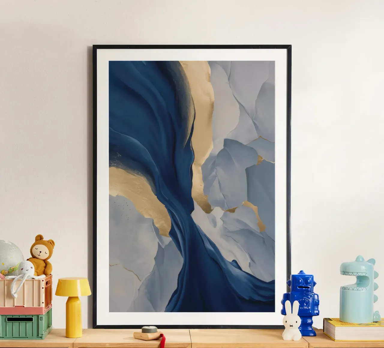 Deriva di Sapphire Fold poster con telaio in plastica da Monarch Arc