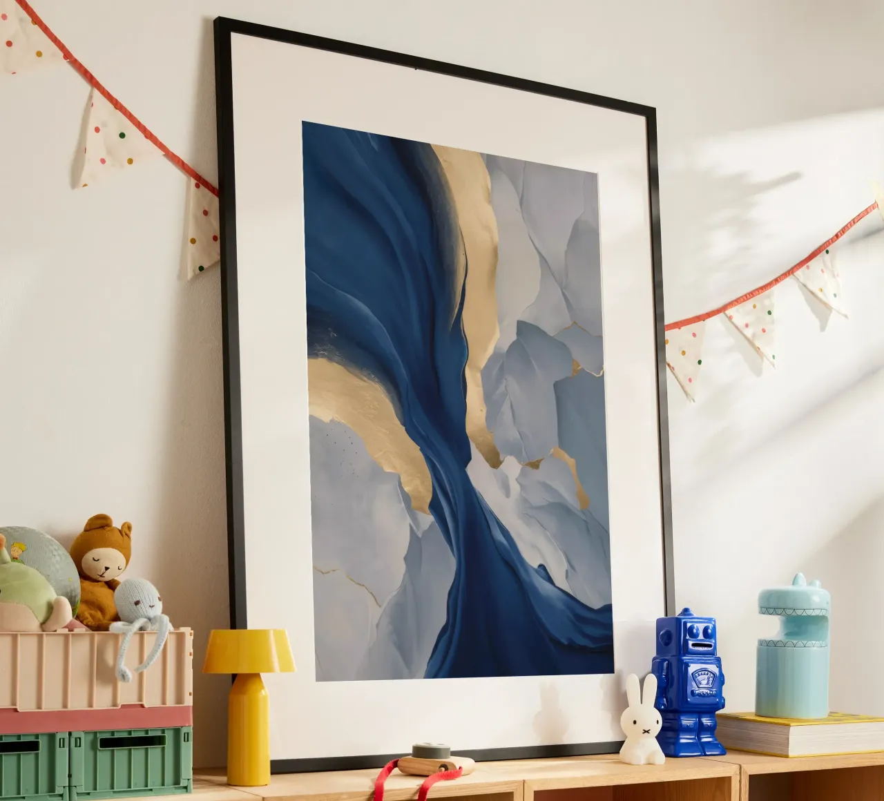 Deriva di Sapphire Fold poster con telaio in plastica da Monarch Arc