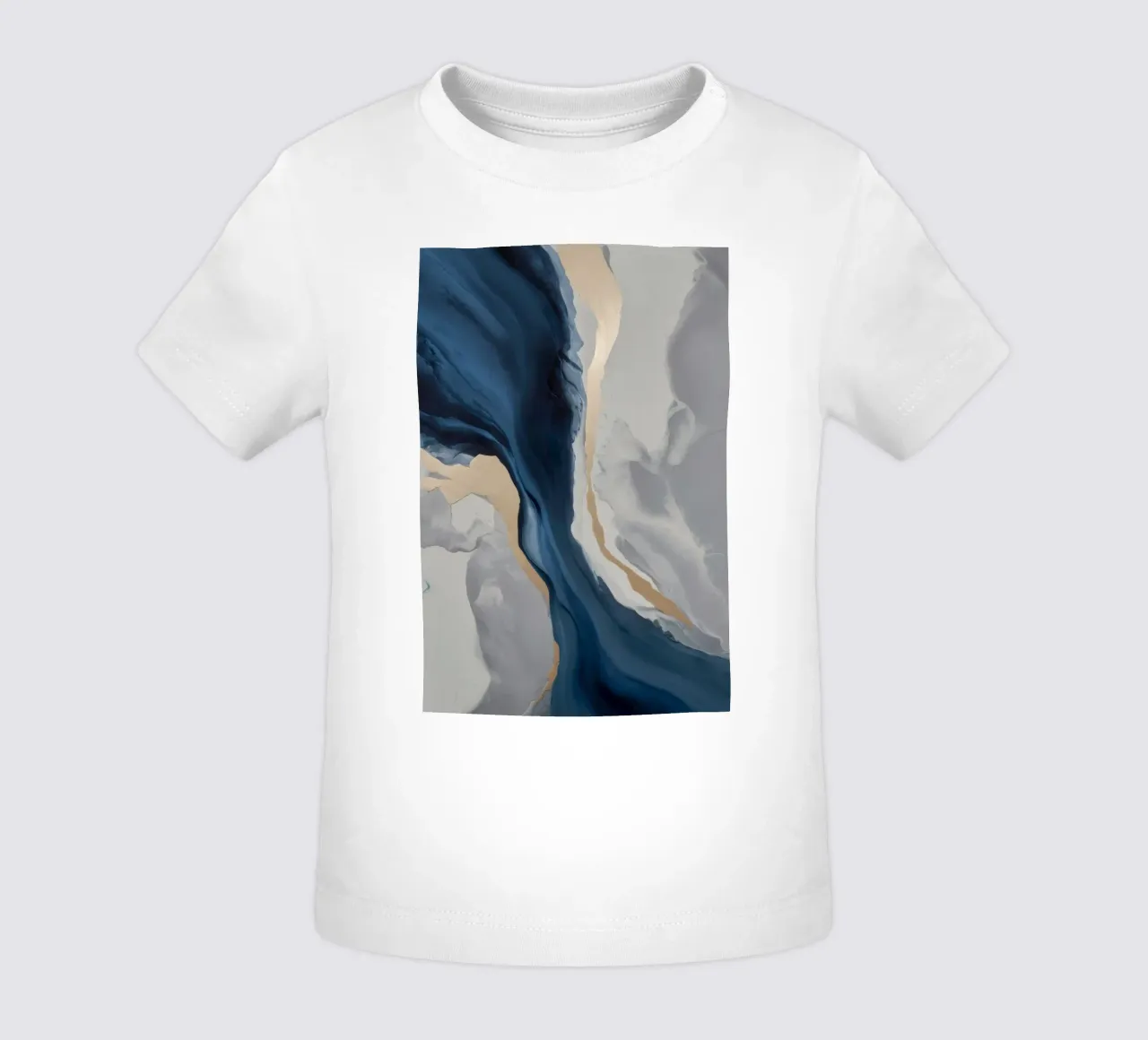 Blauwe Echopassage baby t-shirt van Monarch Arc