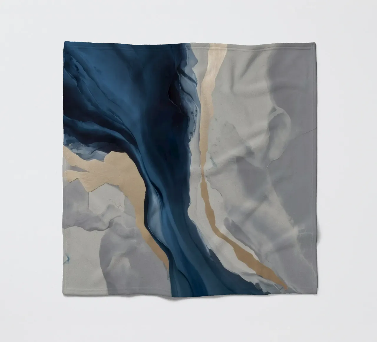 Blue Echo Passage fleece blanket by Monarch Arc