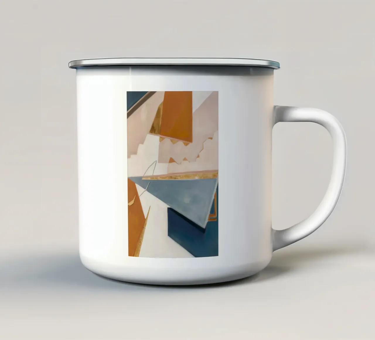 Terracotta Fold Maze tazza in smalto da Monarch Arc