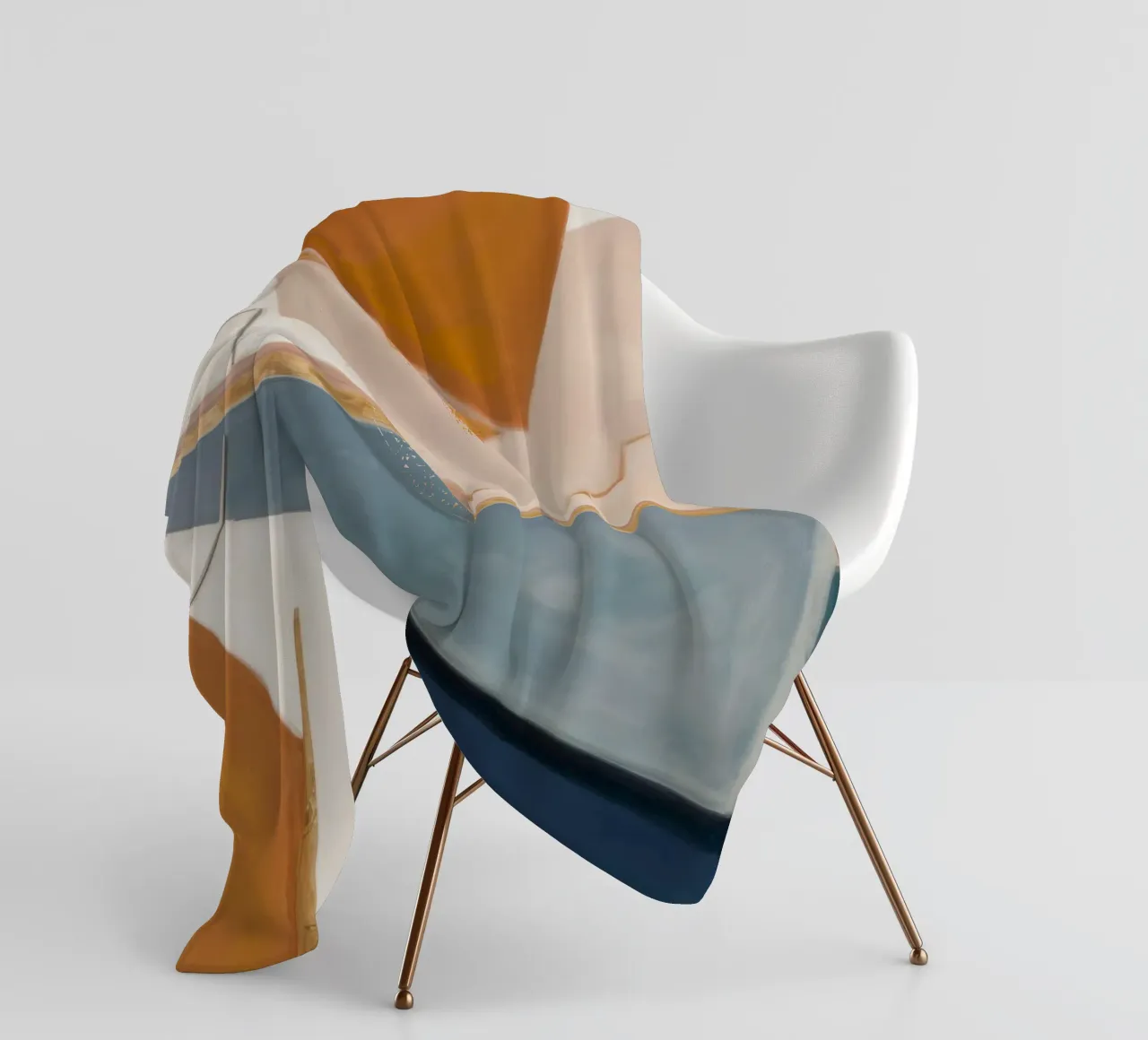 Terracotta Fold Maze coperta in pile da Monarch Arc