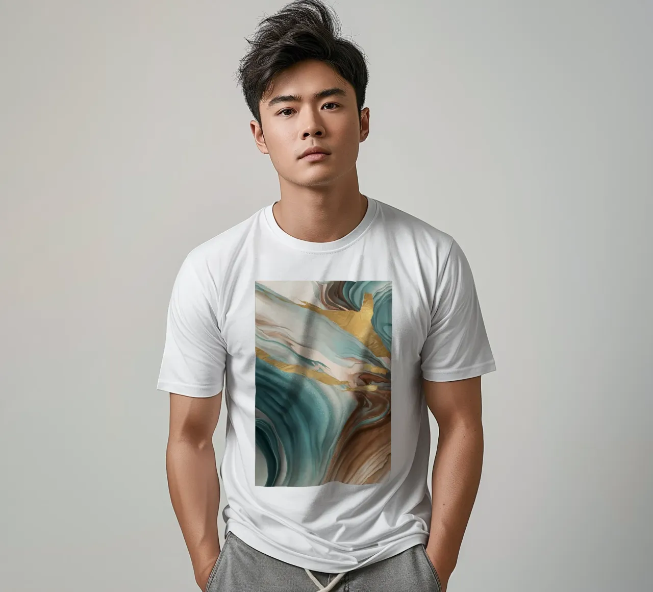 Verdant Dusk Flow t-shirt by Monarch Arc