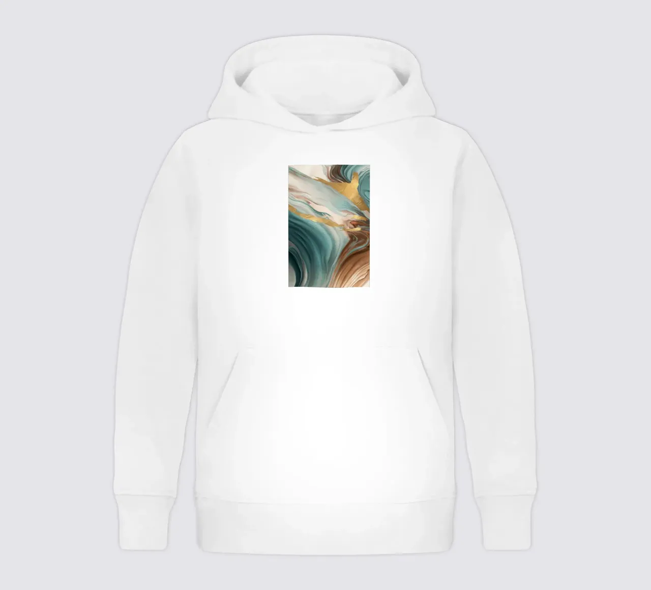 Verdant Dusk Flow kids hoodie by Monarch Arc