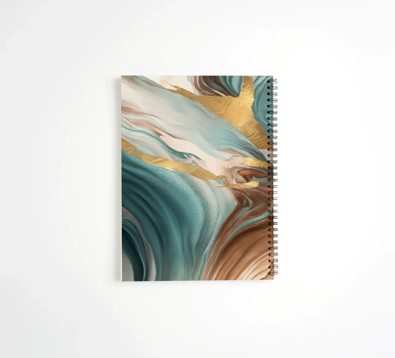 Verdant Dusk Flow spiral notebook by Monarch Arc