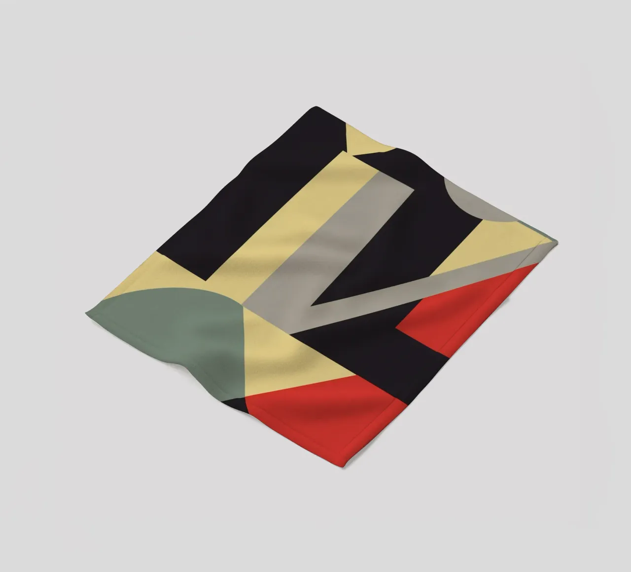 Geometria retrò dai toni tenui 03 coperta in pile da Little Dean