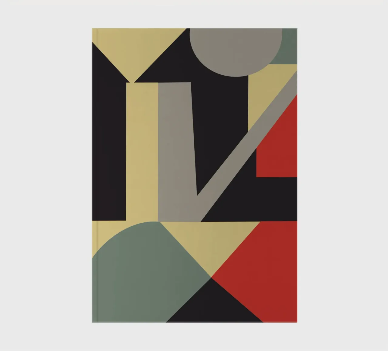 Muted tone retro geometry 03 notebook by Little Dean