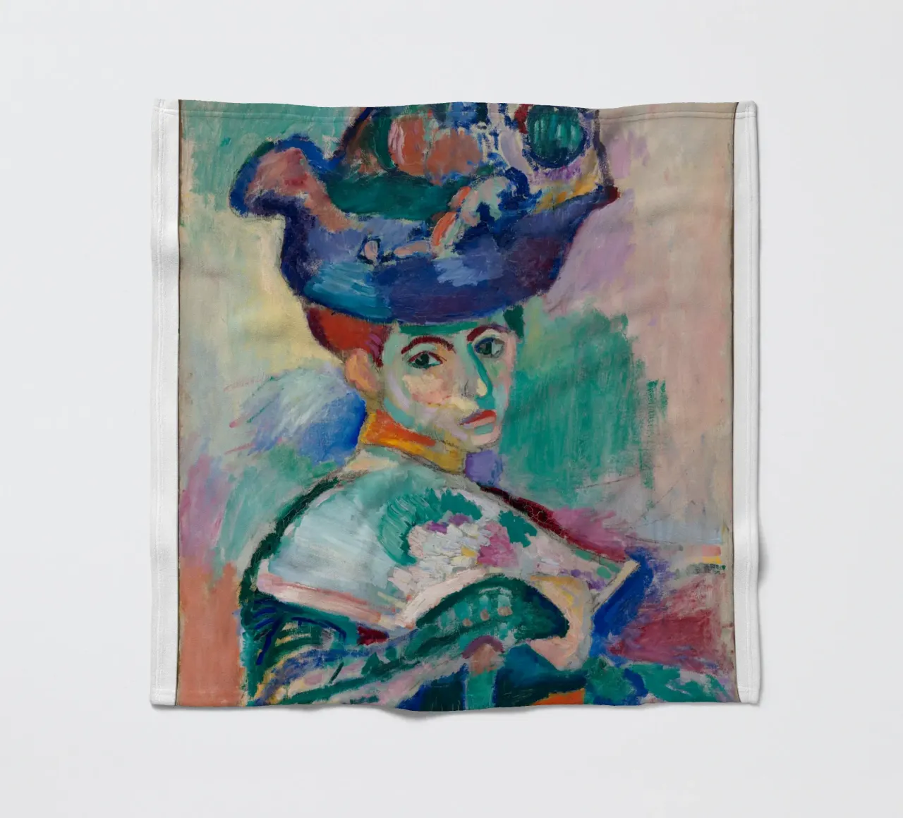 Donna con cappello coperta in pile da Vonda Shop