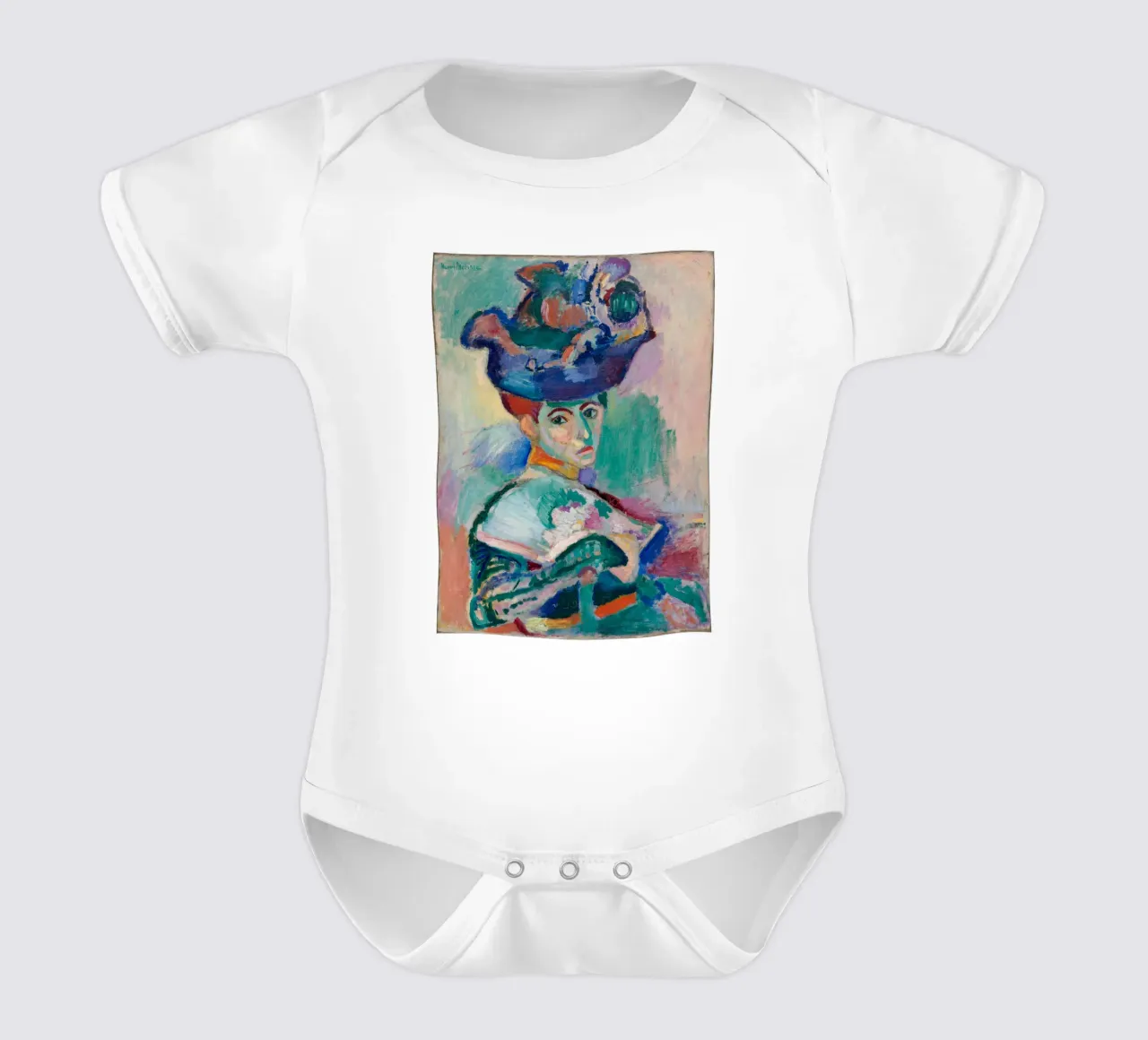 Donna con cappello body neonato maniche corte da Vonda Shop