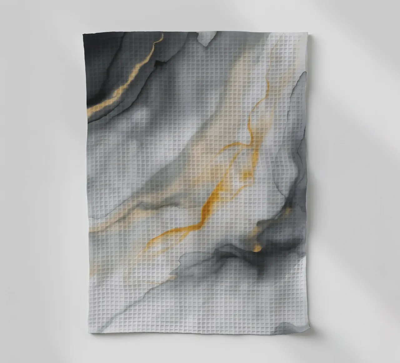 Marble Ember Swell tea towel by Monarch Arc