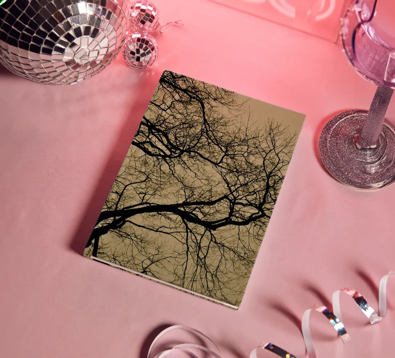 Golden Houre Abstract Branches carnet de notes de Studio Nahili