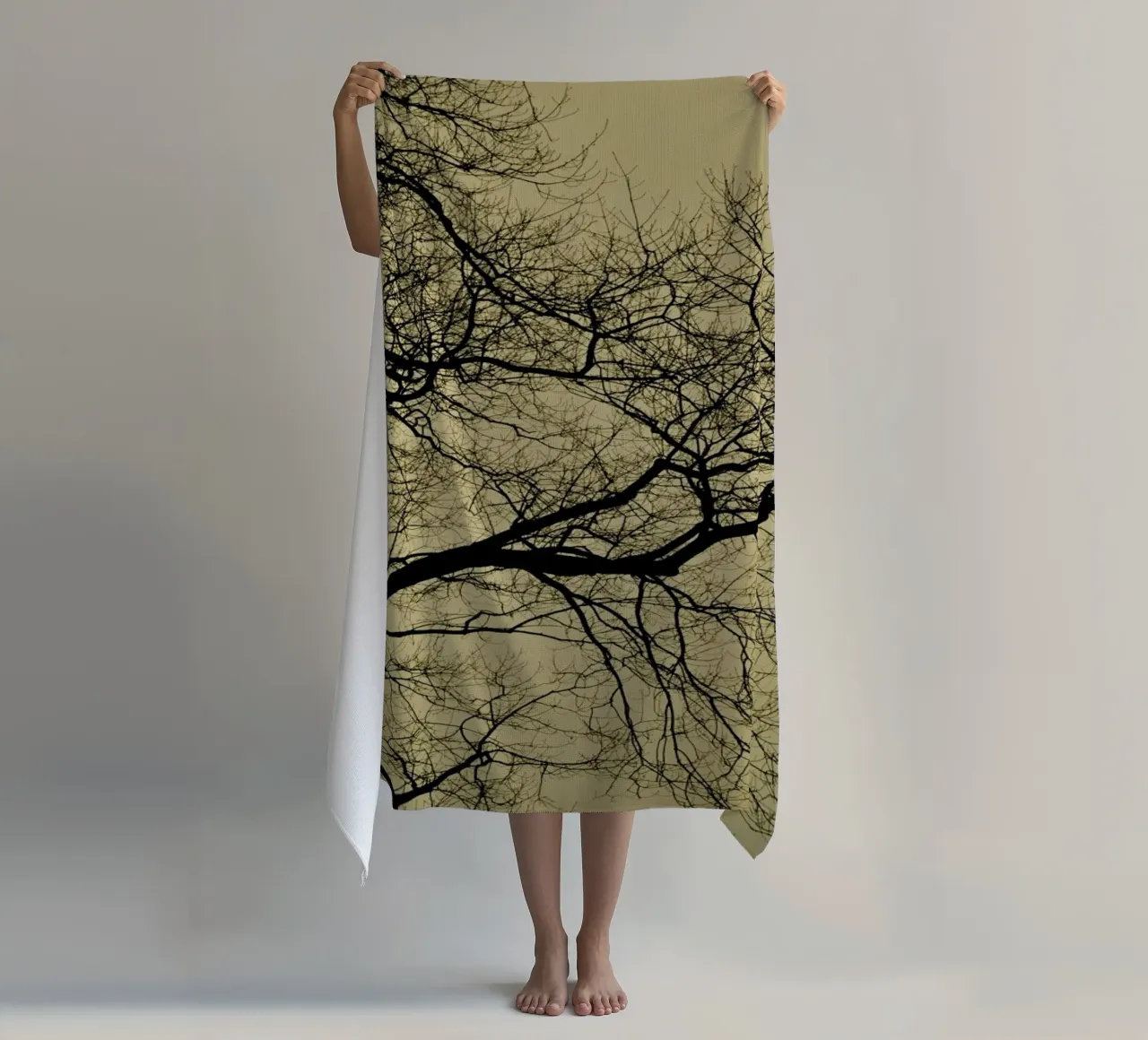 Golden Houre Abstract Branches telo mare da Studio Nahili