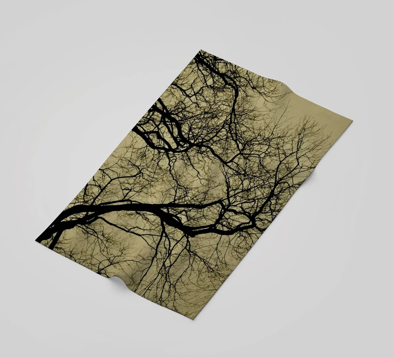 Golden Houre Abstract Branches telo mare da Studio Nahili