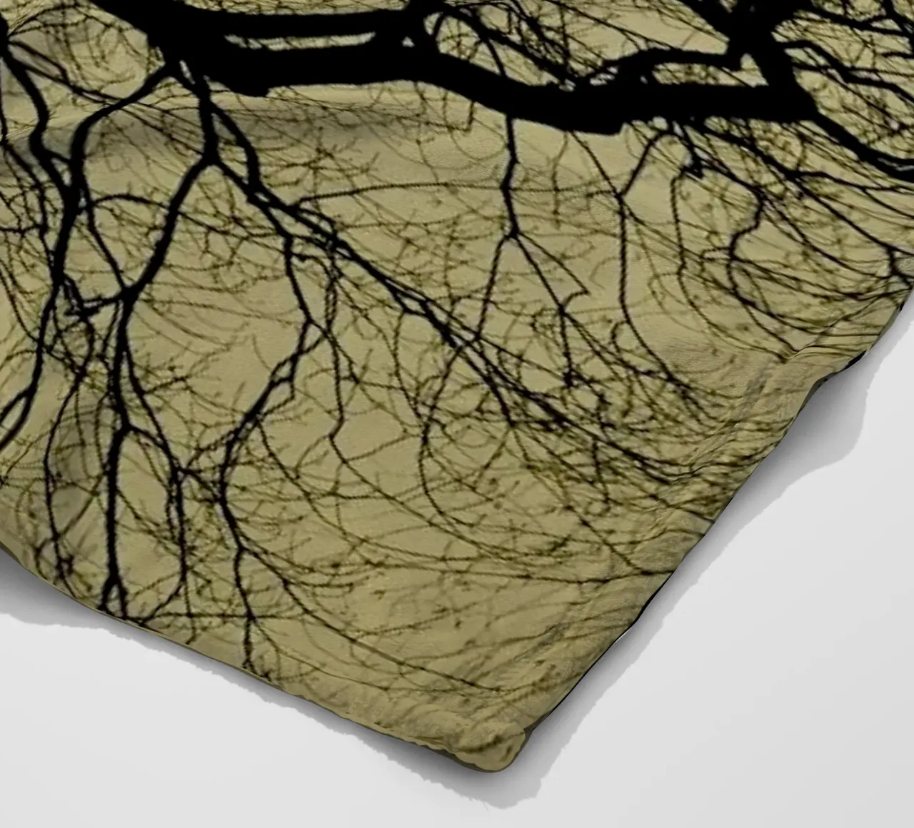 Golden Houre Abstract Branches coperta in pile da Studio Nahili