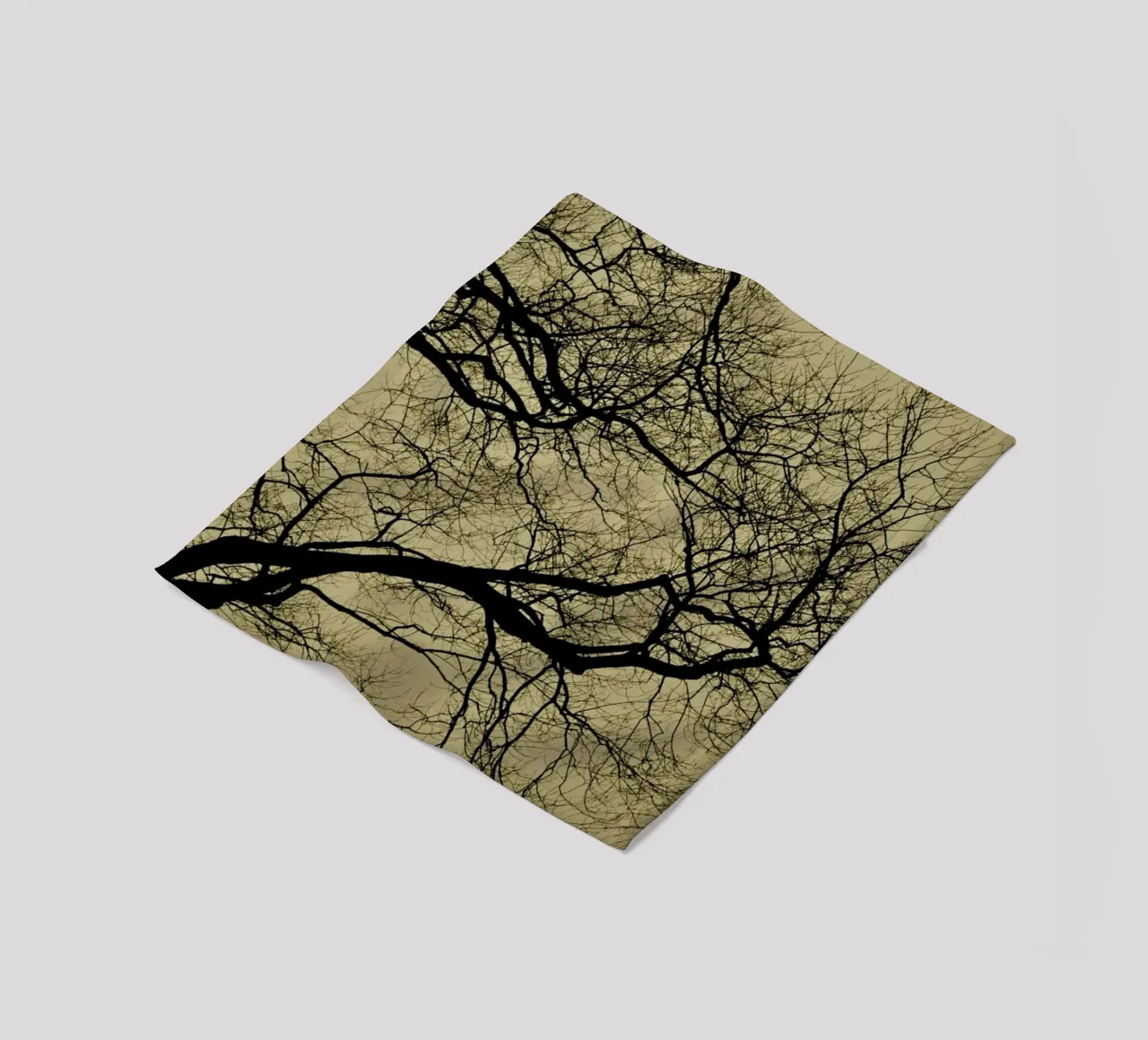 Golden Houre Abstract Branches coperta in pile da Studio Nahili