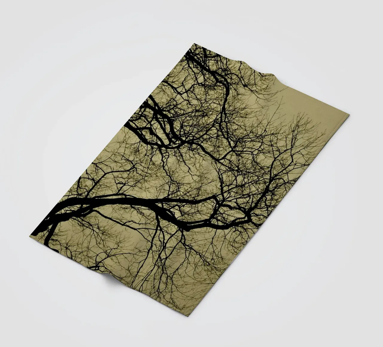 Golden Houre Abstract Branches coperta in pile da Studio Nahili