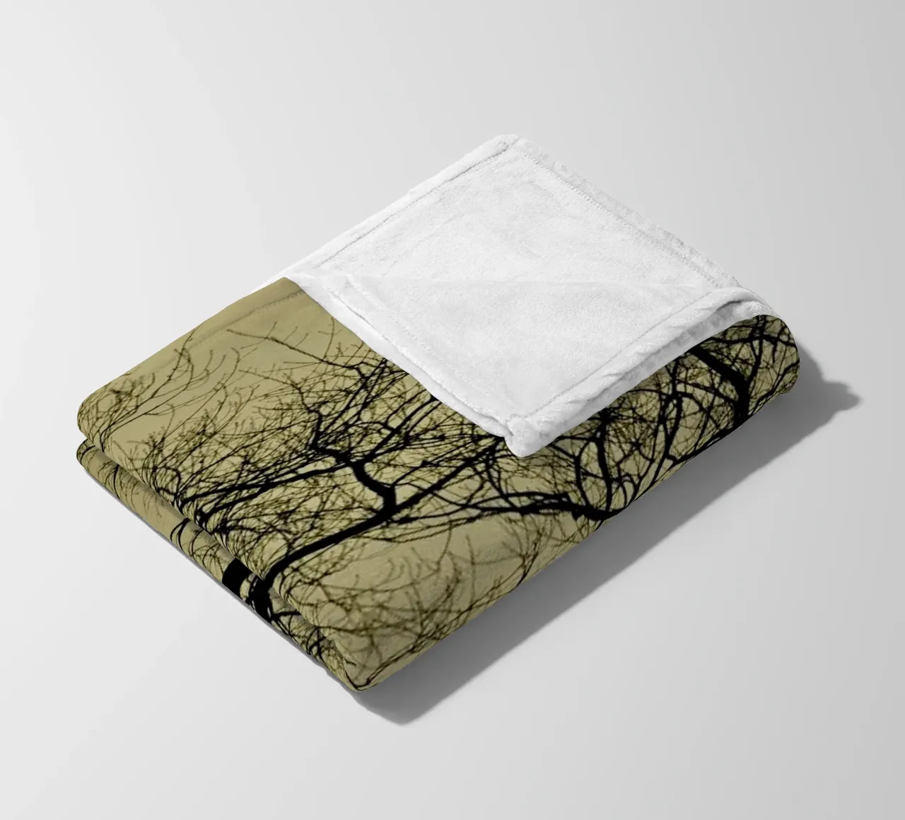 Golden Houre Abstract Branches coperta in pile da Studio Nahili