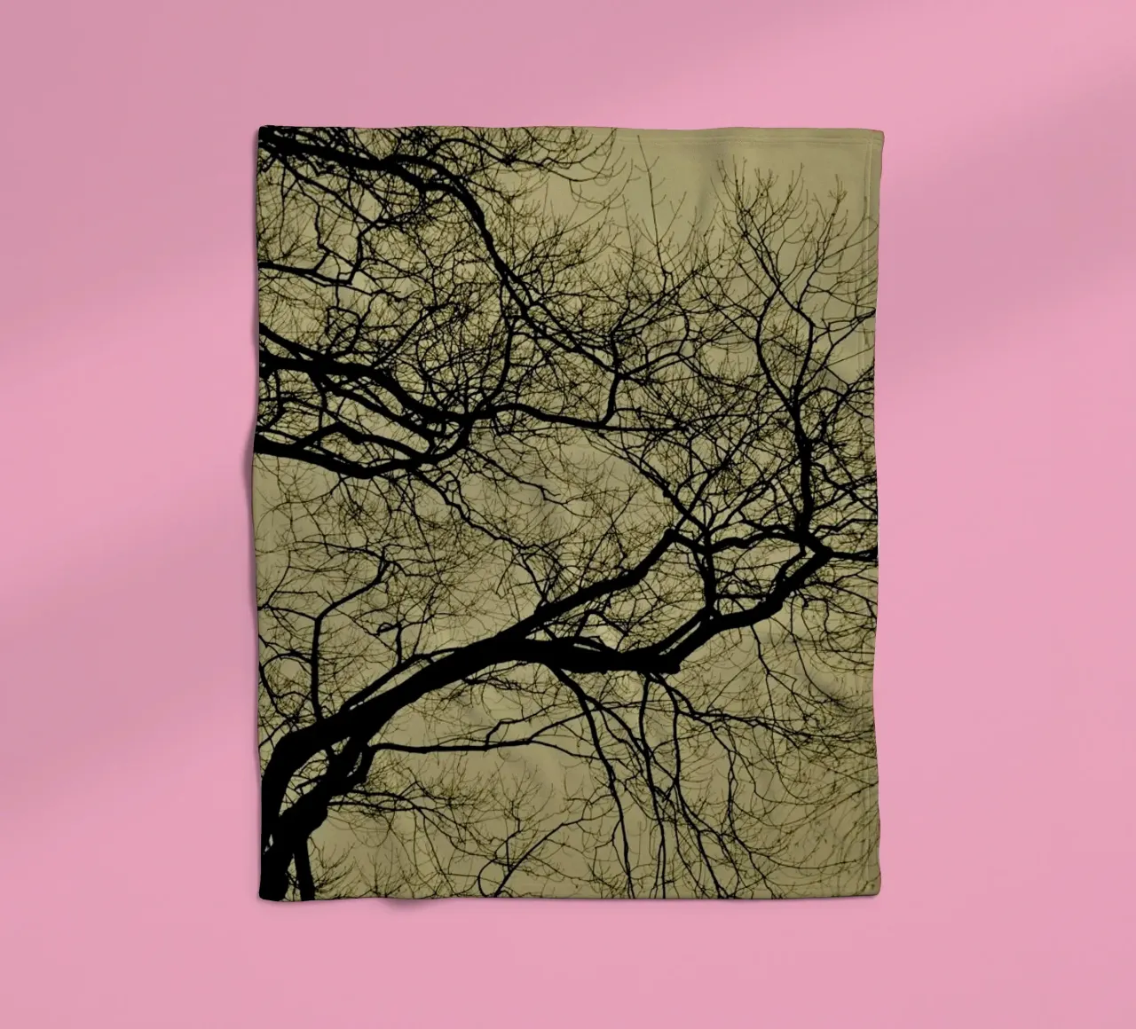 Golden Houre Abstract Branches coperta in pile da Studio Nahili