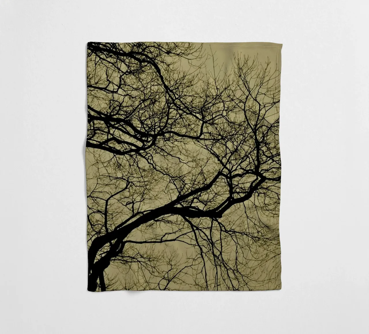 Golden Houre Abstract Branches coperta in pile da Studio Nahili