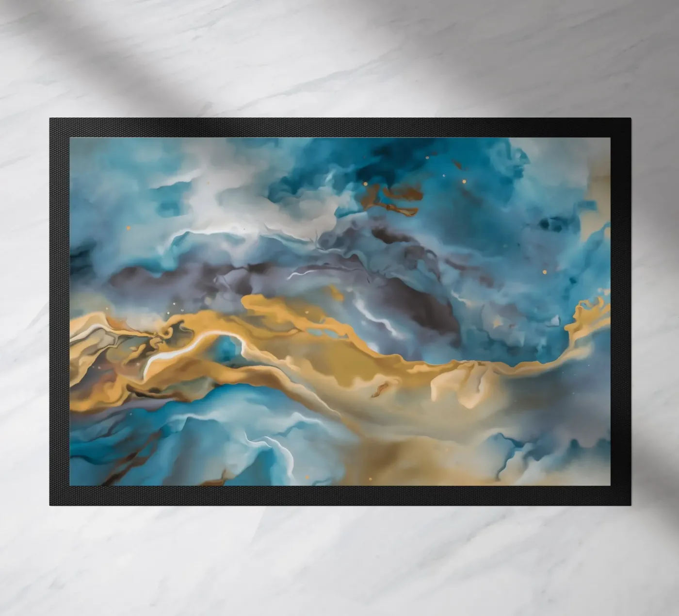 Turbulent Cloud Crest doormat by Monarch Arc