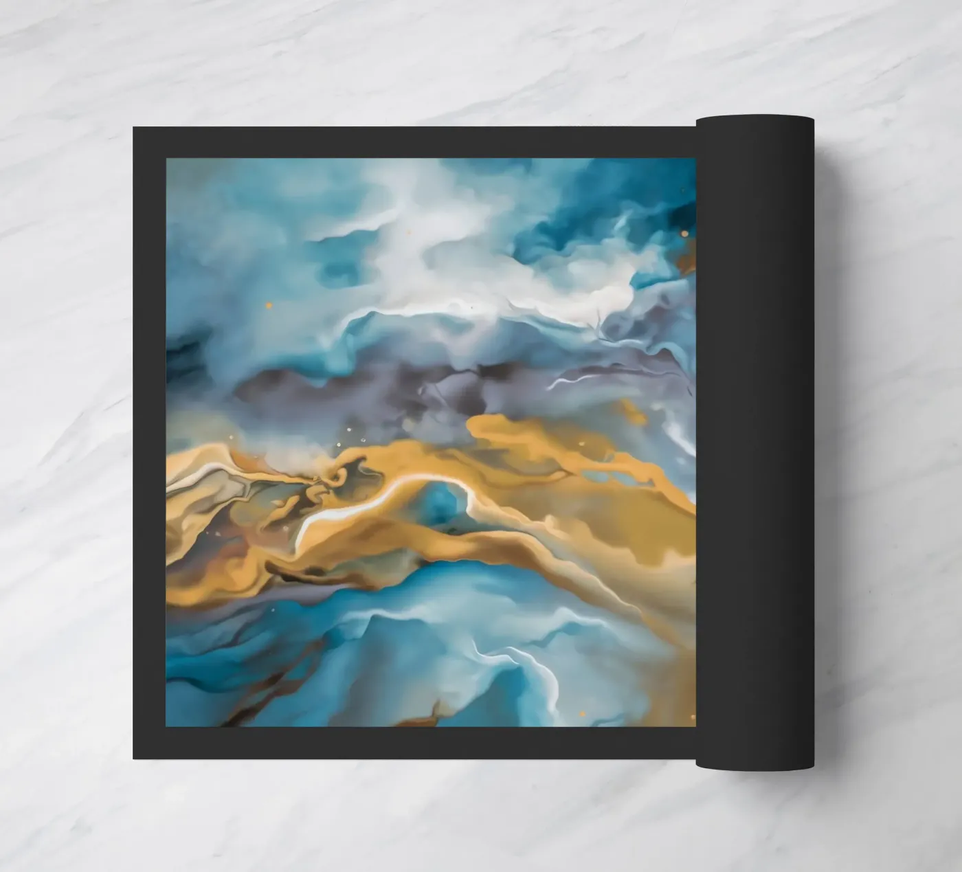 Turbulent Cloud Crest doormat by Monarch Arc