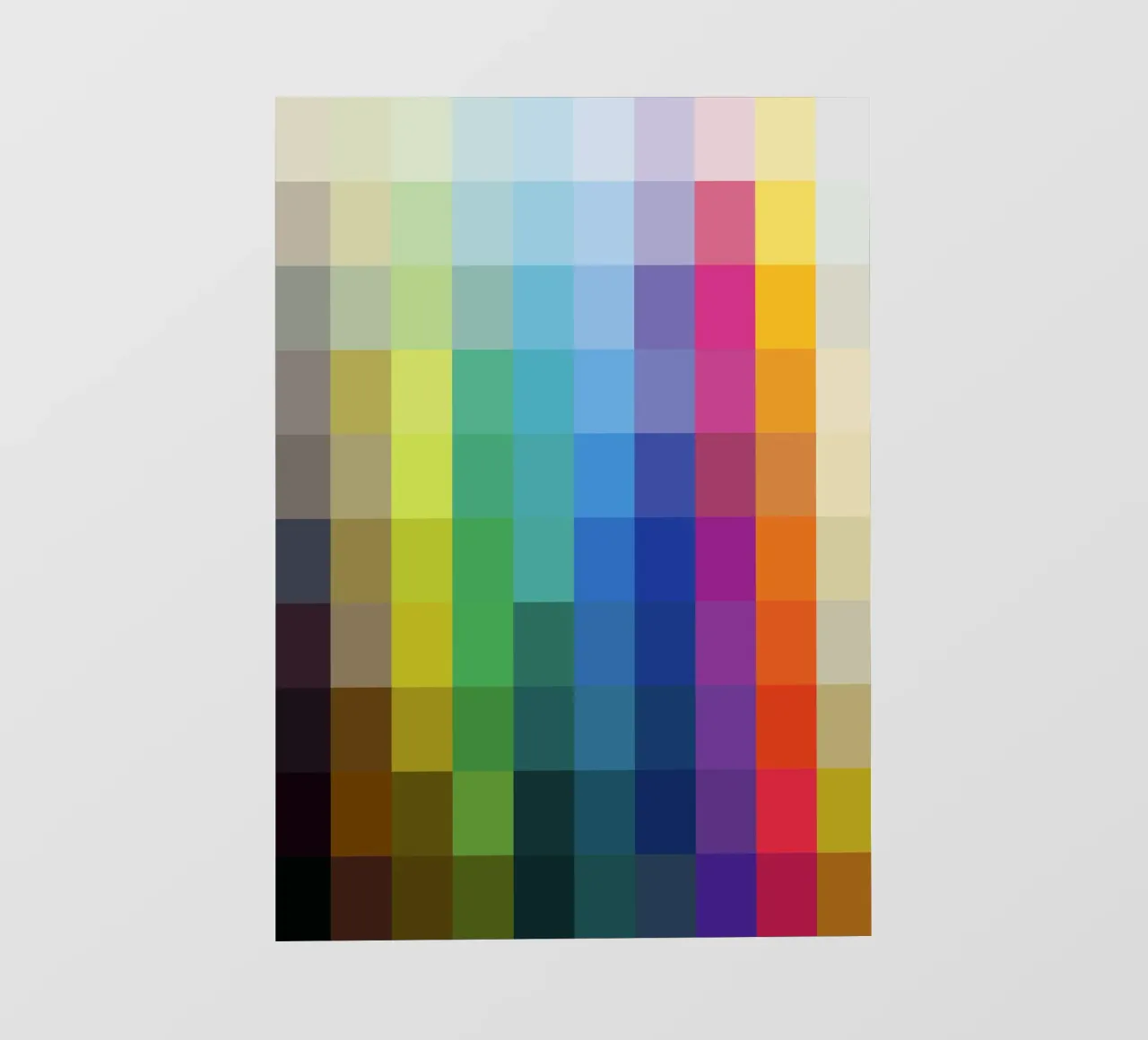 Color Palette Squares pellicola backlit da nabakumov