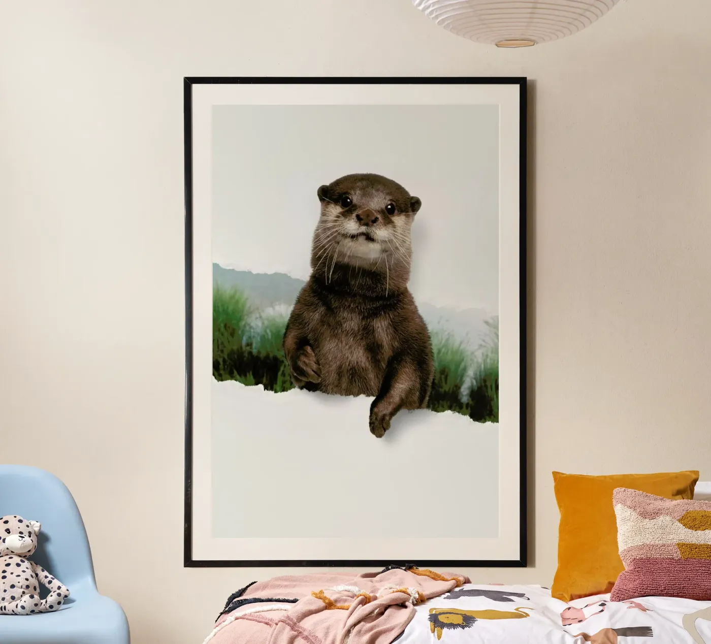 Otter Torn Paper poster da JONAS LOOSE KIDS