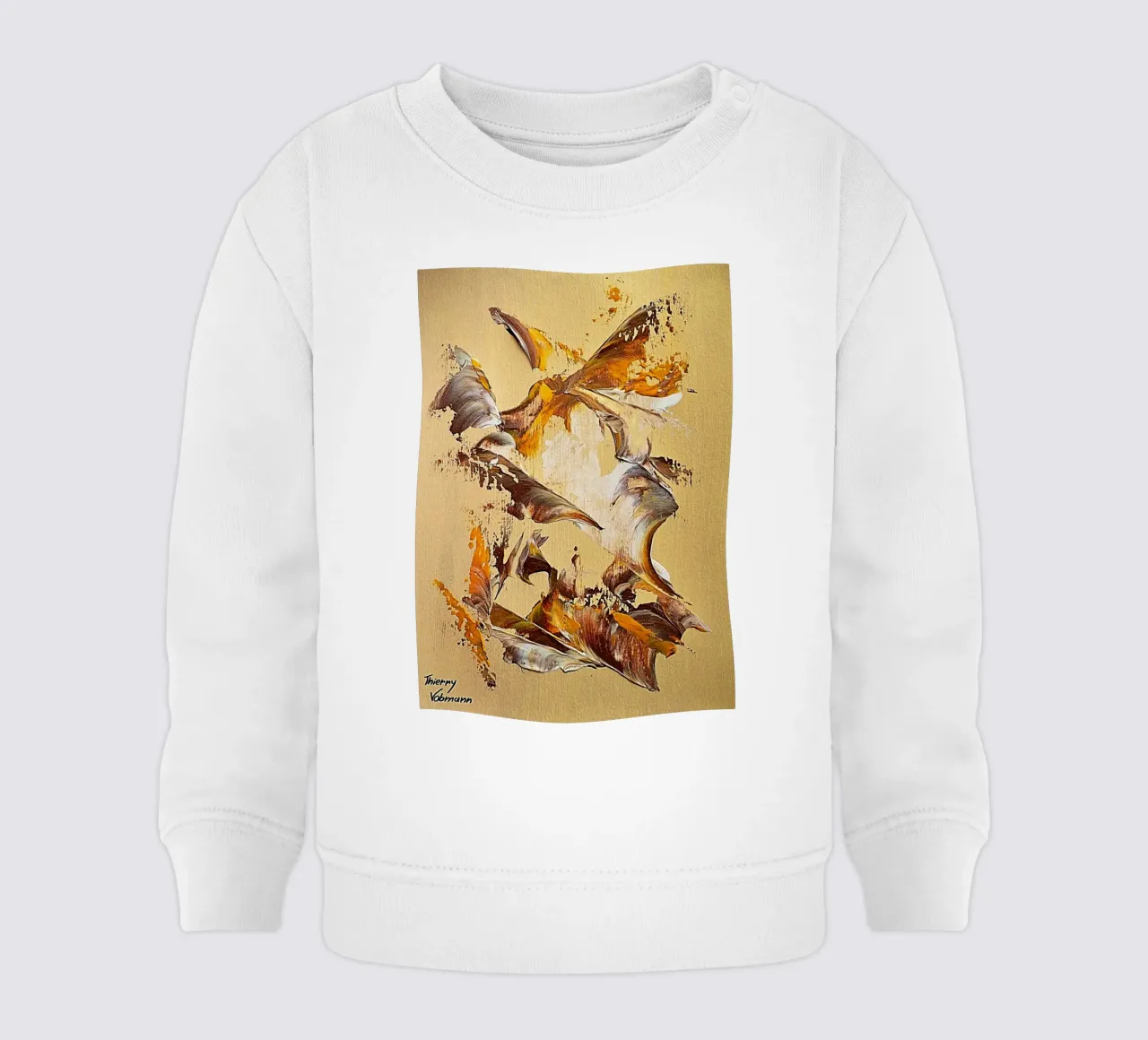 MESSAGE FROM THE HEART 36 felpa neonato da Thierry Vobmann Abstract painting