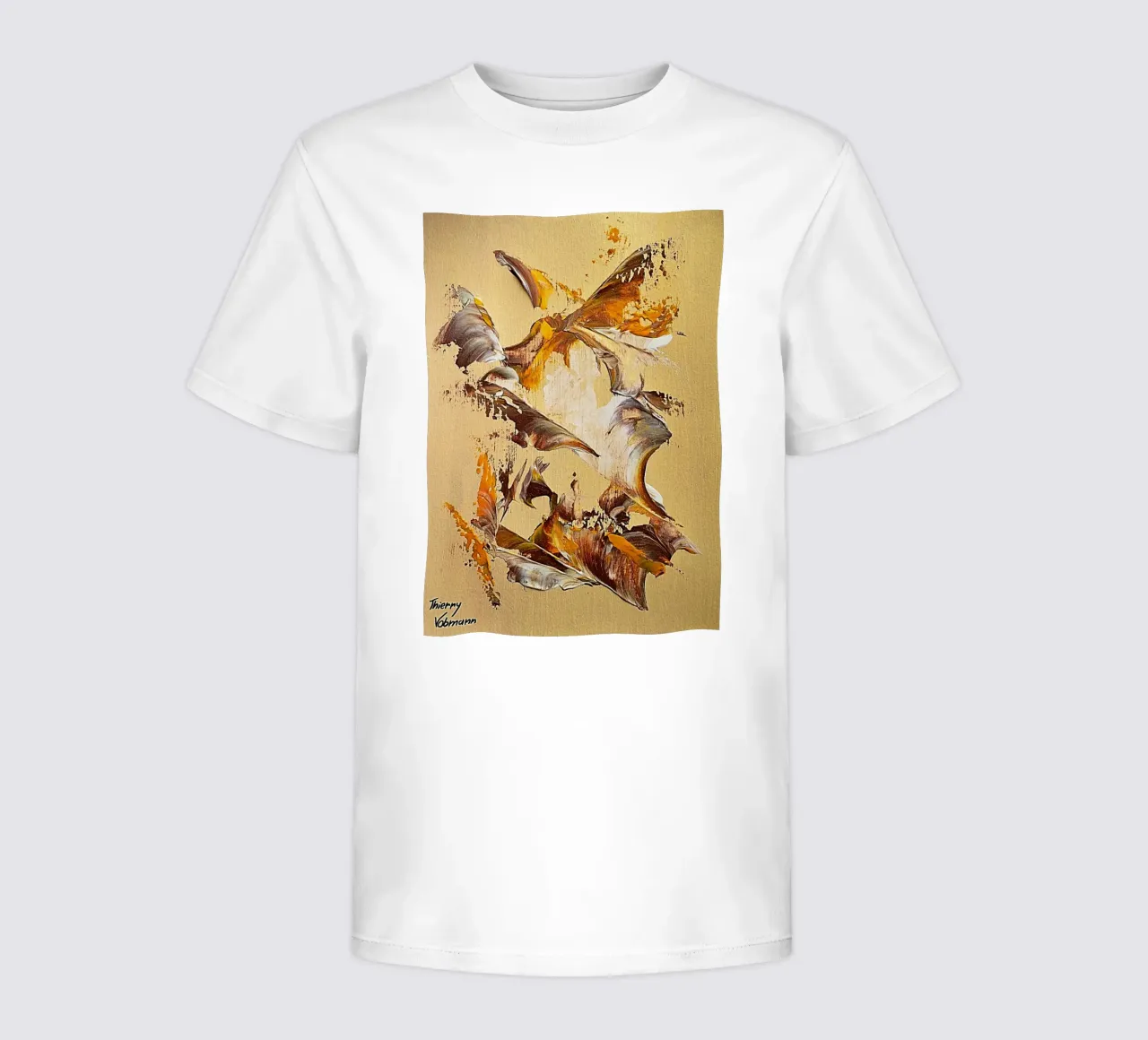 MESSAGE FROM THE HEART 36 t-shirt bambini da Thierry Vobmann Abstract painting