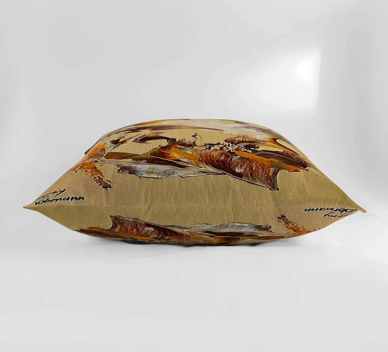 MESSAGE FROM THE HEART 36 decorative cushion by Thierry Vobmann Abstract painting