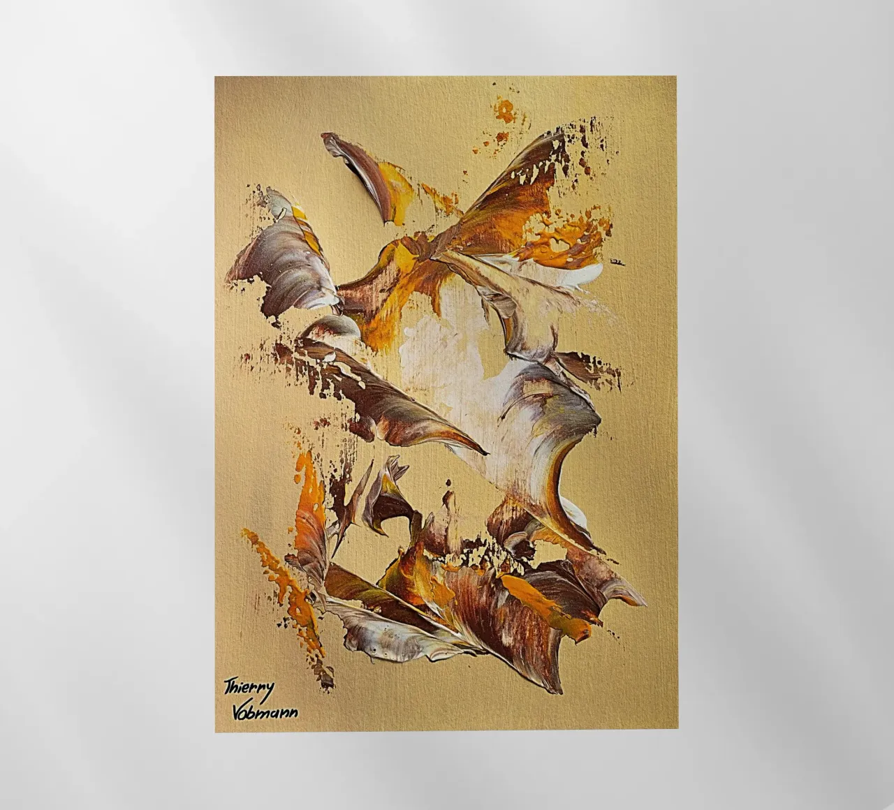 MESSAGE FROM THE HEART 36 pellicola backlit da Thierry Vobmann Abstract painting