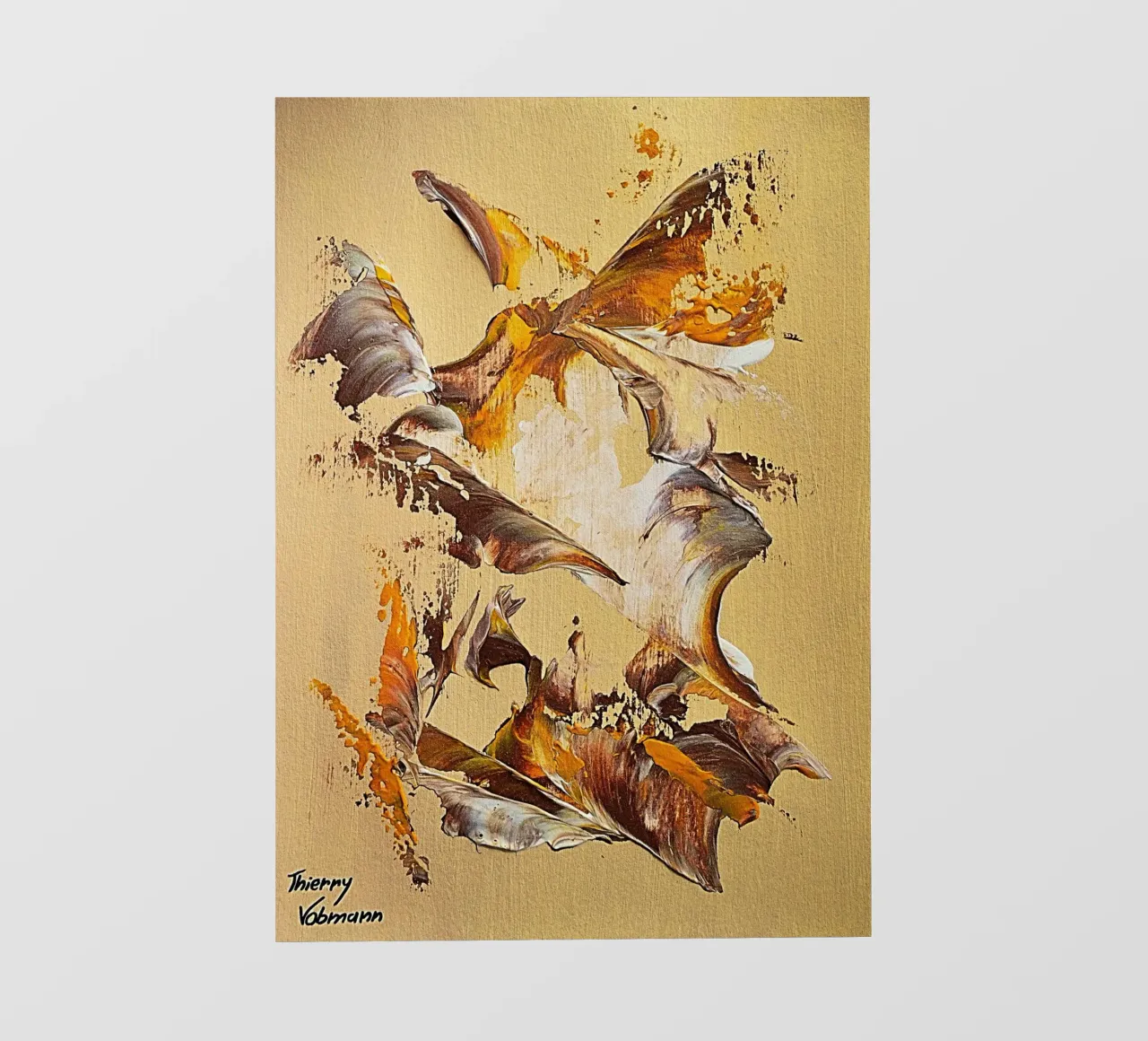 MESSAGE FROM THE HEART 36 pellicola backlit da Thierry Vobmann Abstract painting