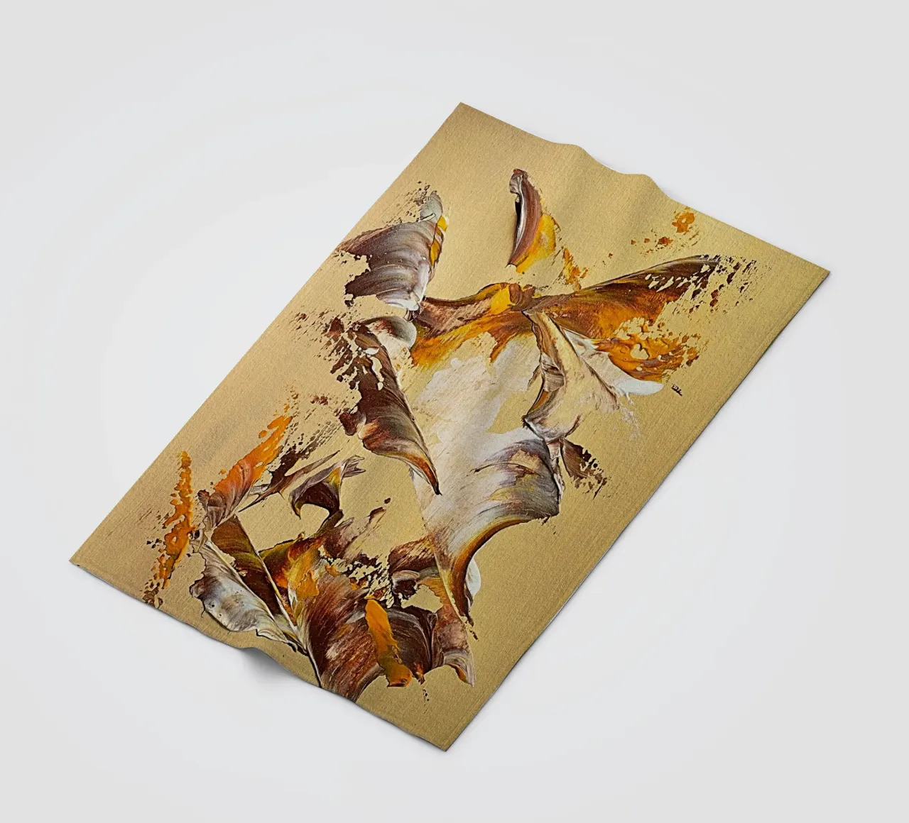 MESSAGE FROM THE HEART 36 coperta in pile da Thierry Vobmann Abstract painting