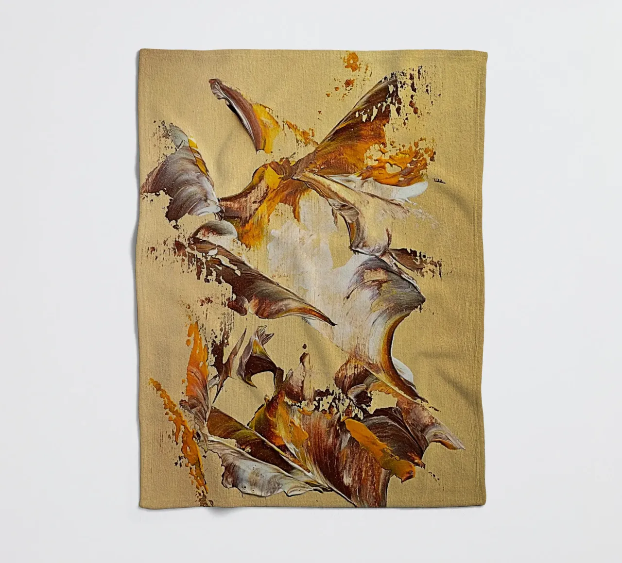 MESSAGE FROM THE HEART 36 coperta in pile da Thierry Vobmann Abstract painting