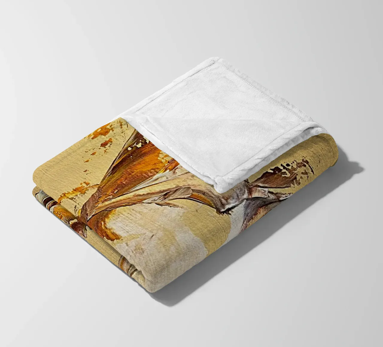 MESSAGE FROM THE HEART 36 coperta in pile da Thierry Vobmann Abstract painting