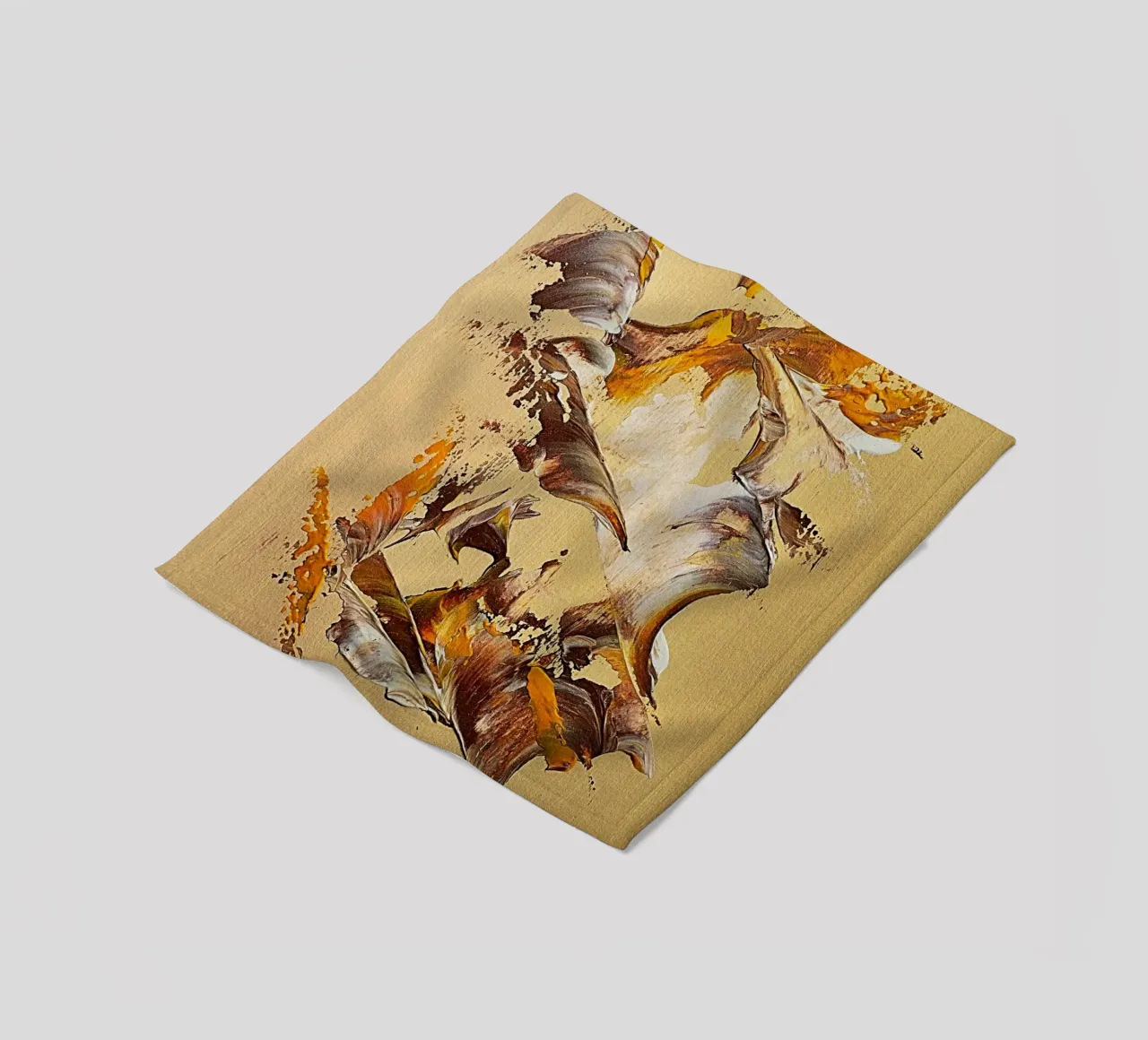 MESSAGE FROM THE HEART 36 coperta in pile da Thierry Vobmann Abstract painting