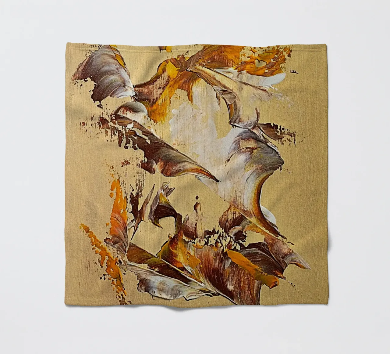 MESSAGE FROM THE HEART 36 coperta in pile da Thierry Vobmann Abstract painting