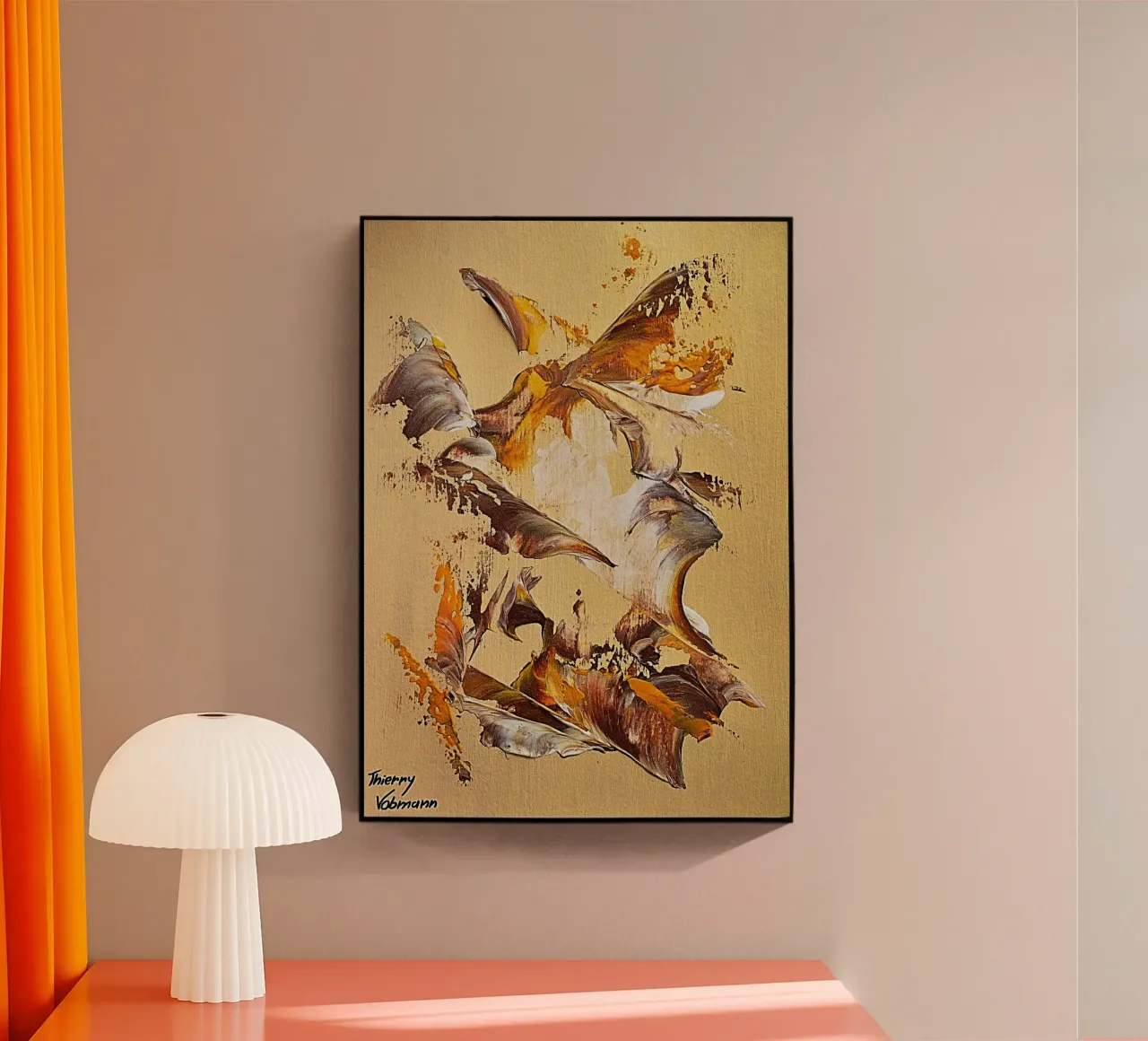 MESSAGE FROM THE HEART 36 plexiglass da Thierry Vobmann Abstract painting