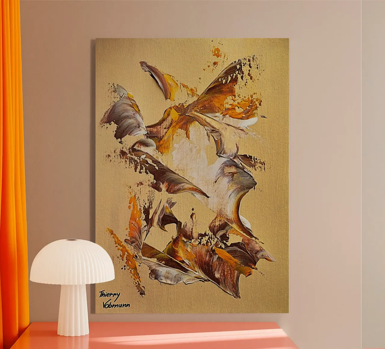 MESSAGE FROM THE HEART 36 plexiglass da Thierry Vobmann Abstract painting