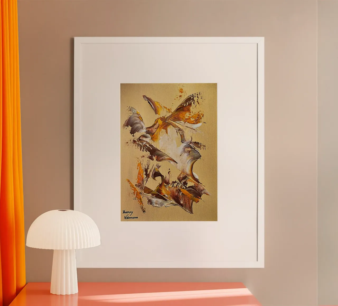 MESSAGE FROM THE HEART 36 carta hahnemühle da Thierry Vobmann Abstract painting