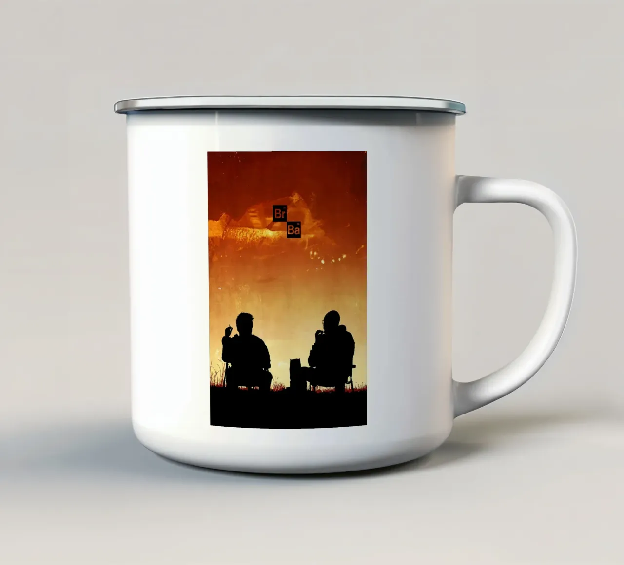 Breaking Silhouettes tazza in smalto da nabakumov