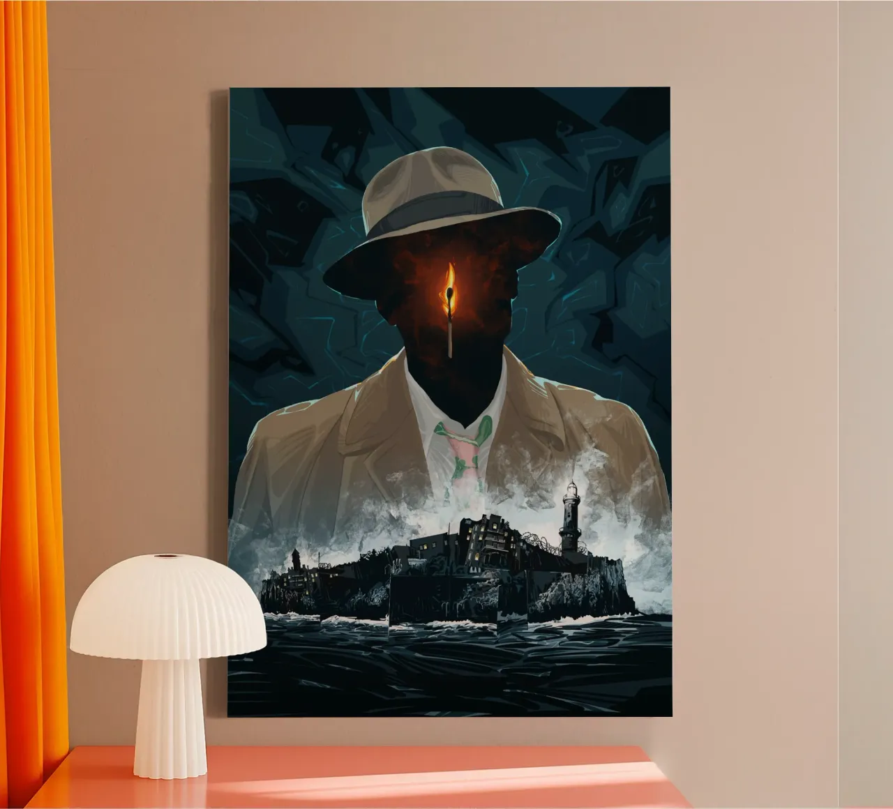 Shutter Island canvas met Baklijst van nabakumov