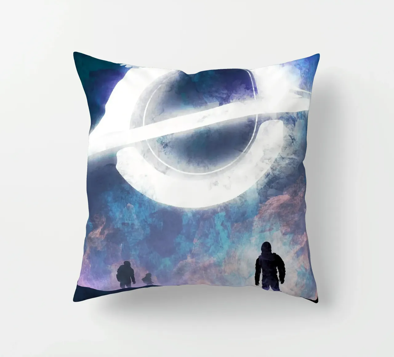 Interstellar Silhouettes decorative cushion by nabakumov