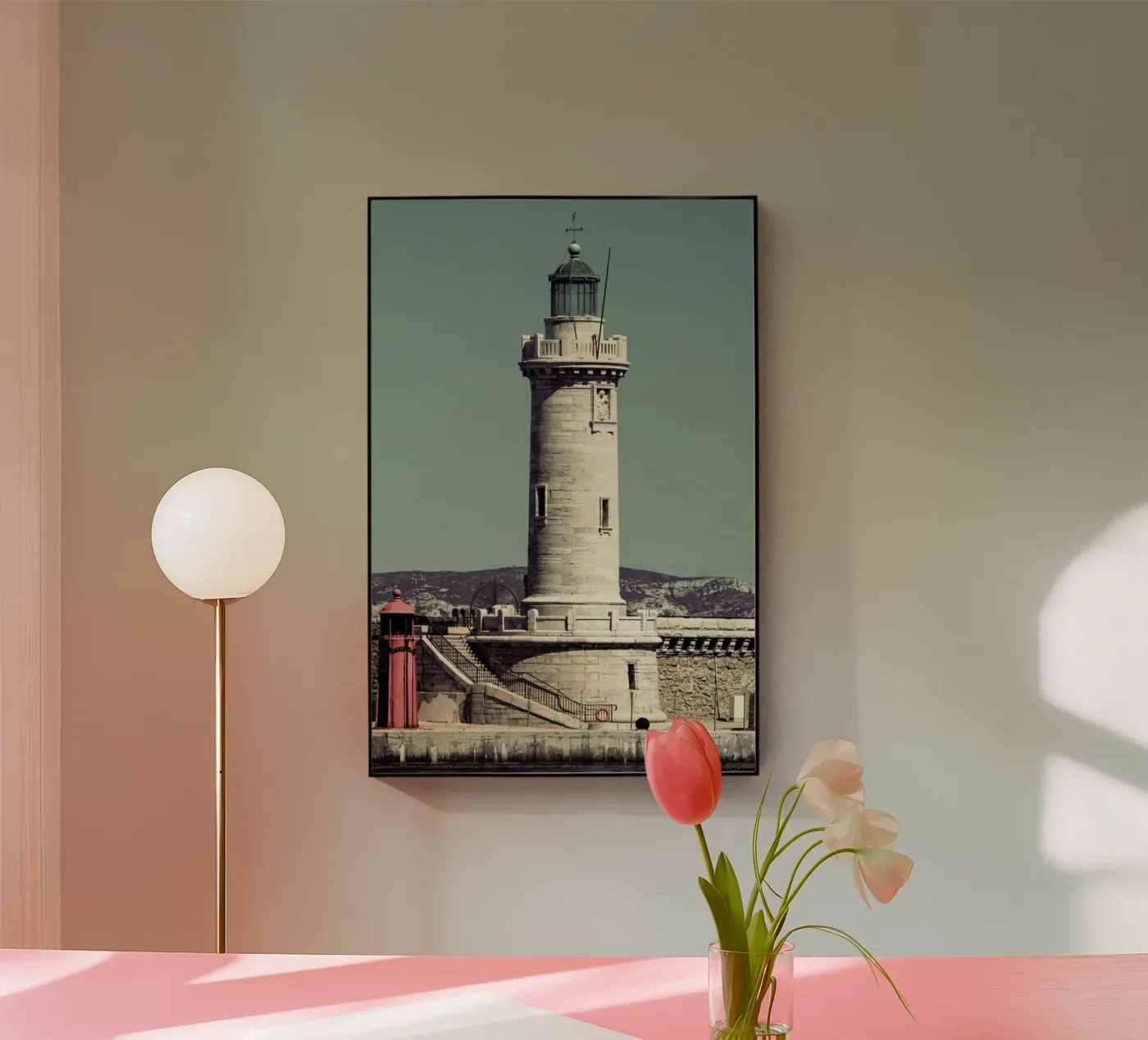 Lighthouse acryl van Michael Belhadi