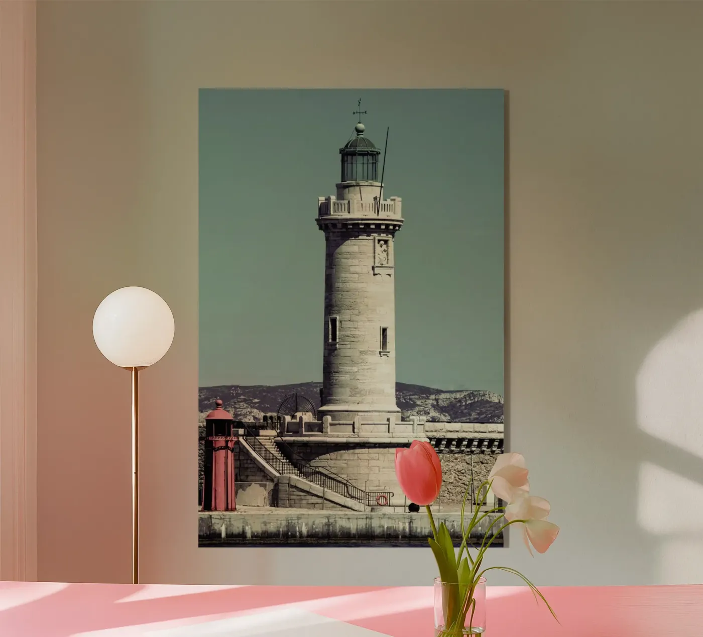 Lighthouse acryl van Michael Belhadi