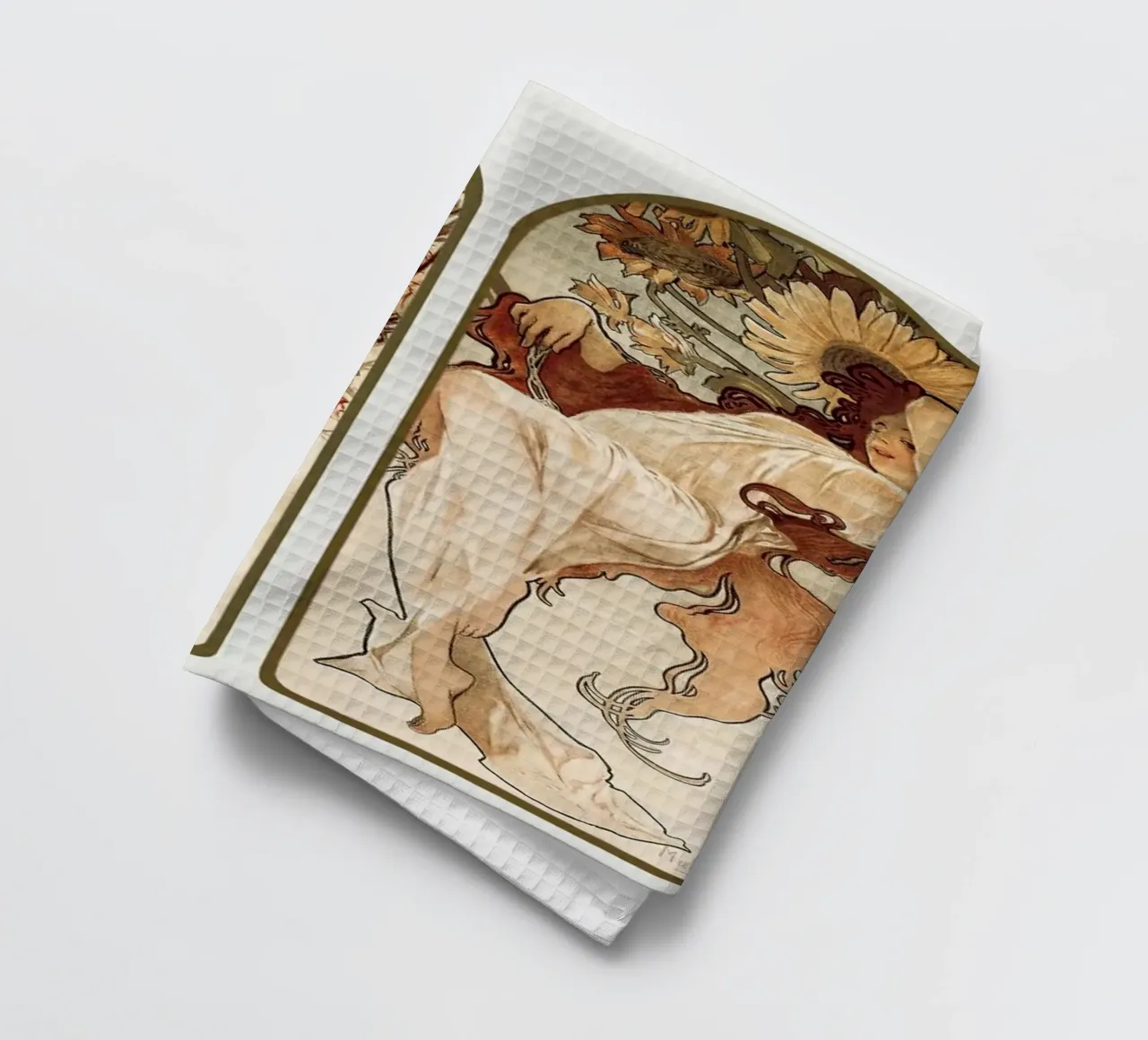 Le stagioni di Alphonse Maria Mucha (1897) canovaccio da cucina da Classic Art Prints