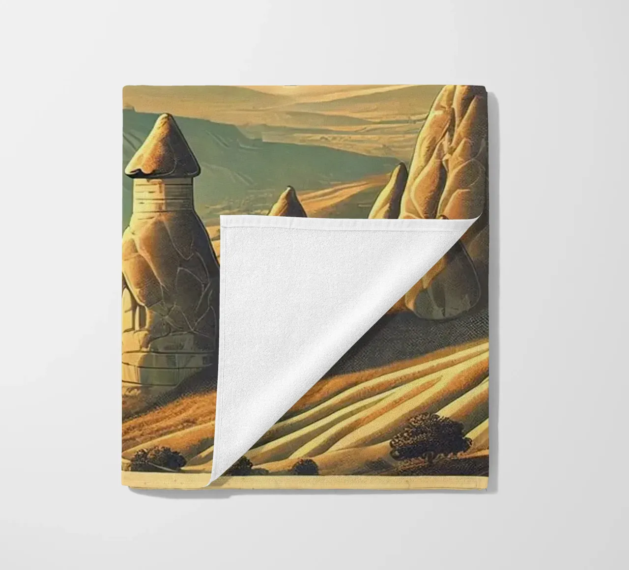 Poster d'epoca Turchia, Cappadocia telo mare da Chromatic Fusion Studio