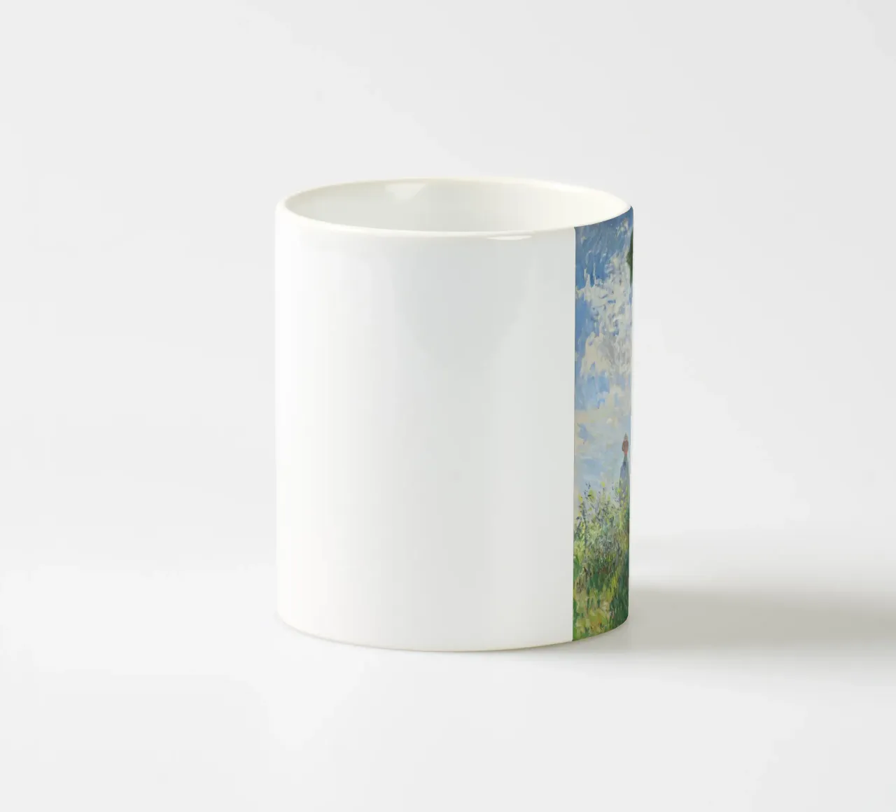 Parasol (The Stroll) by Claude Monet (1875) Art Print ceramic mug by Classic Art Prints